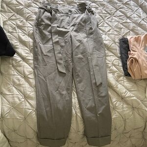 The Tapered Ankle Black and White Pants